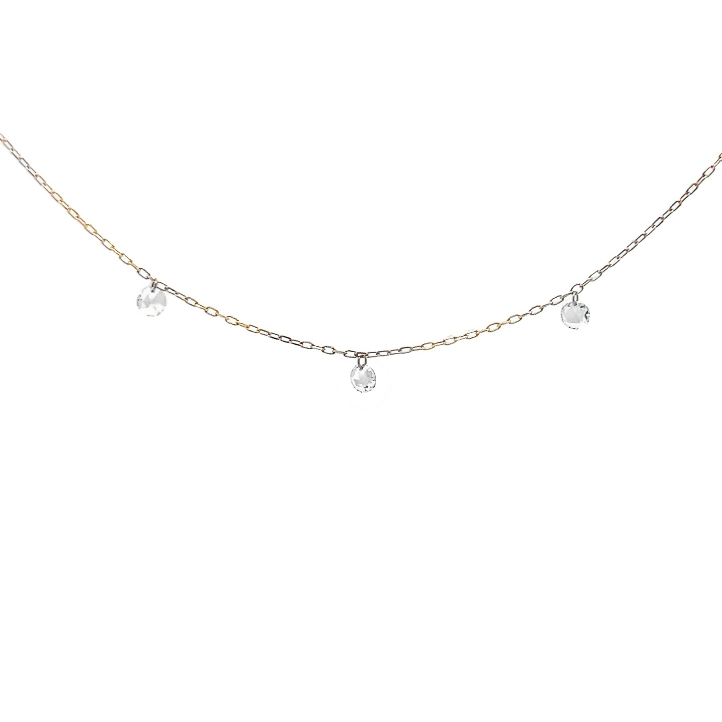 Rose-cut Diamond Necklace