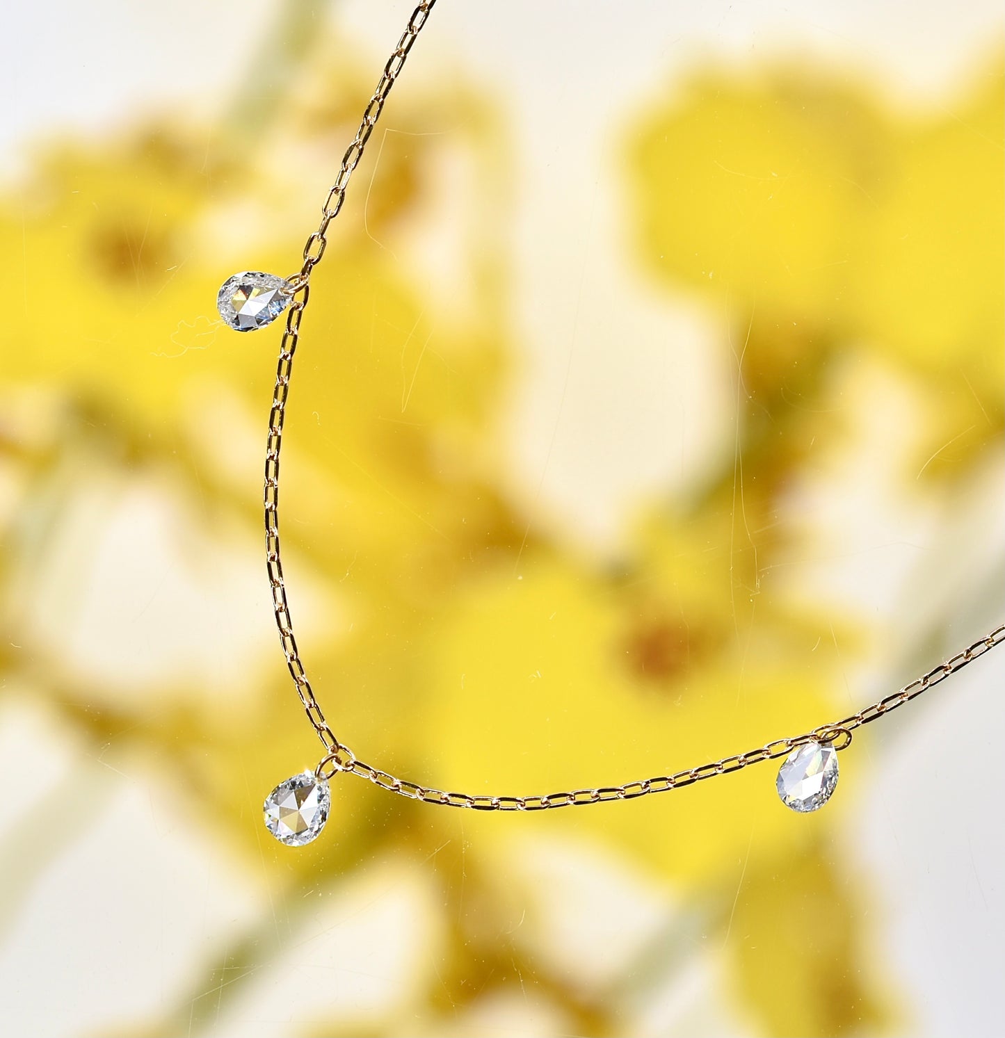 Rose-cut Diamond Necklace