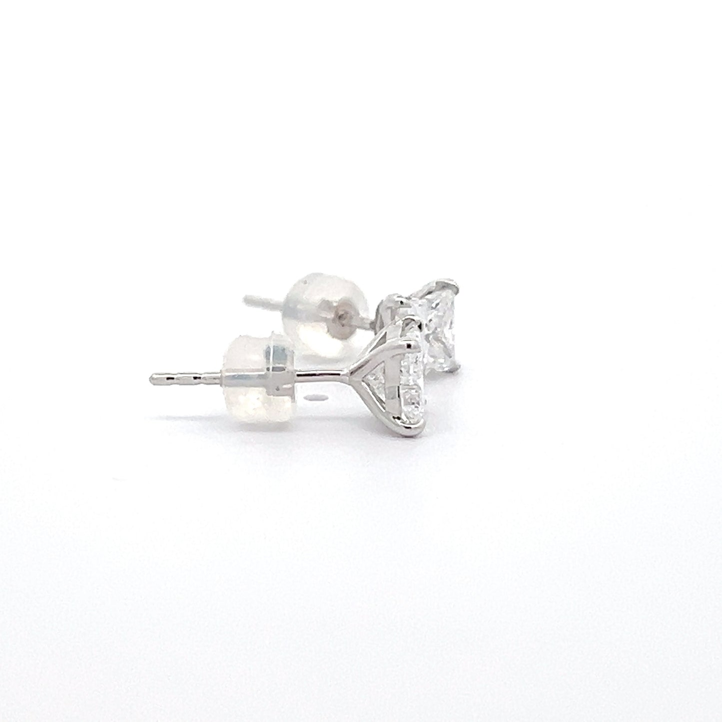 Lily-cut 1.54ct Lab-grown Diamond Studs in White Gold