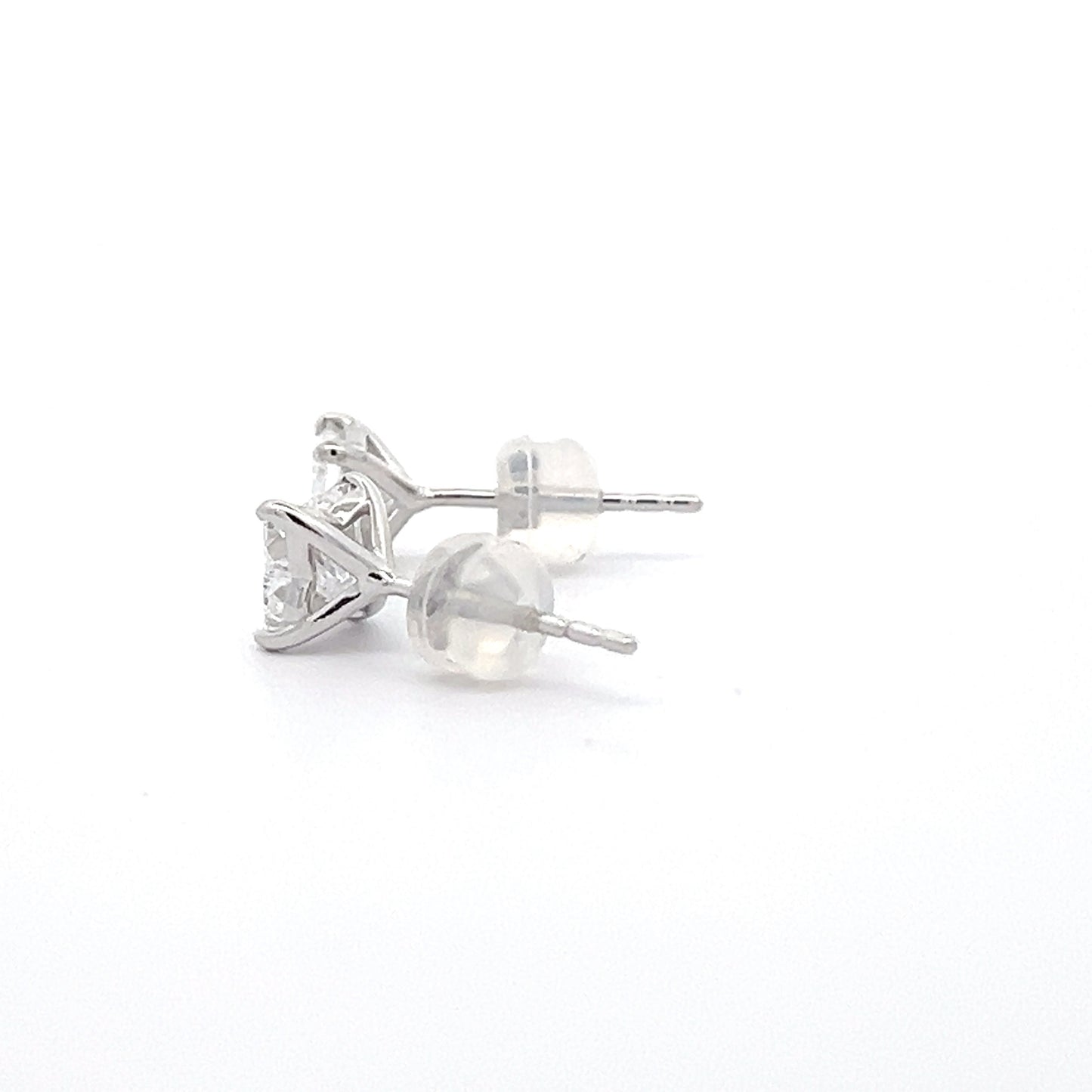 Lily-cut 1.54ct Lab-grown Diamond Studs in White Gold