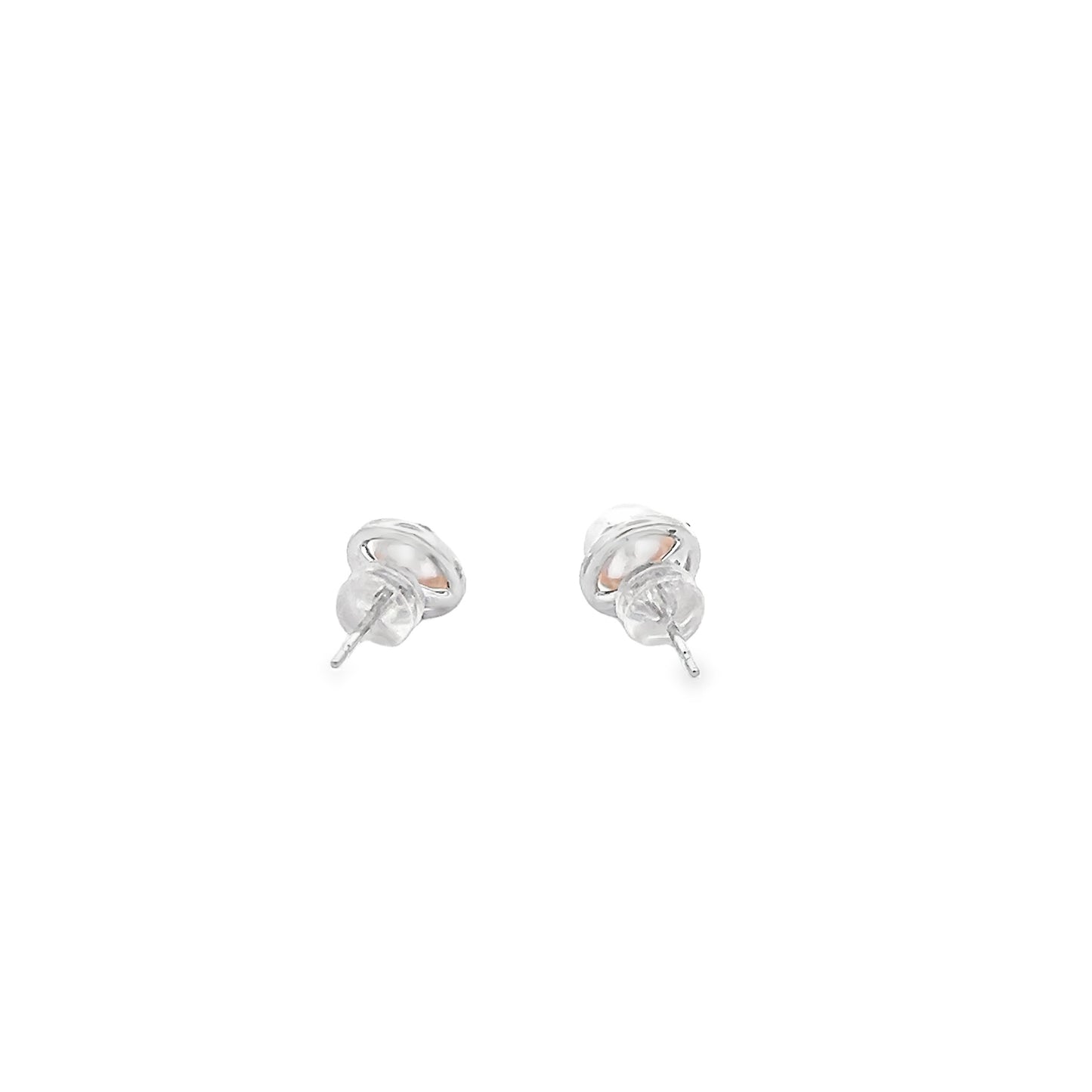Akoya Pearl Studs with Diamond Jackets in White Gold