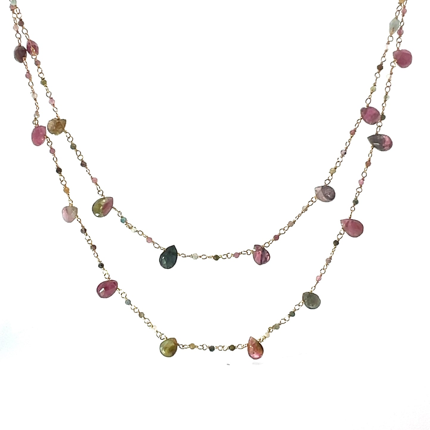 Multi-color Sapphire Necklace