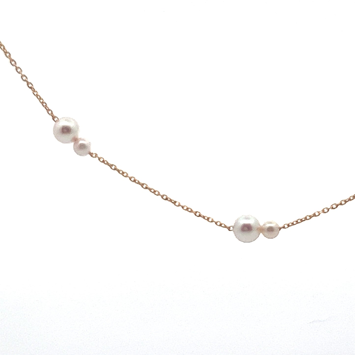 Akoya Pearl Station Necklace