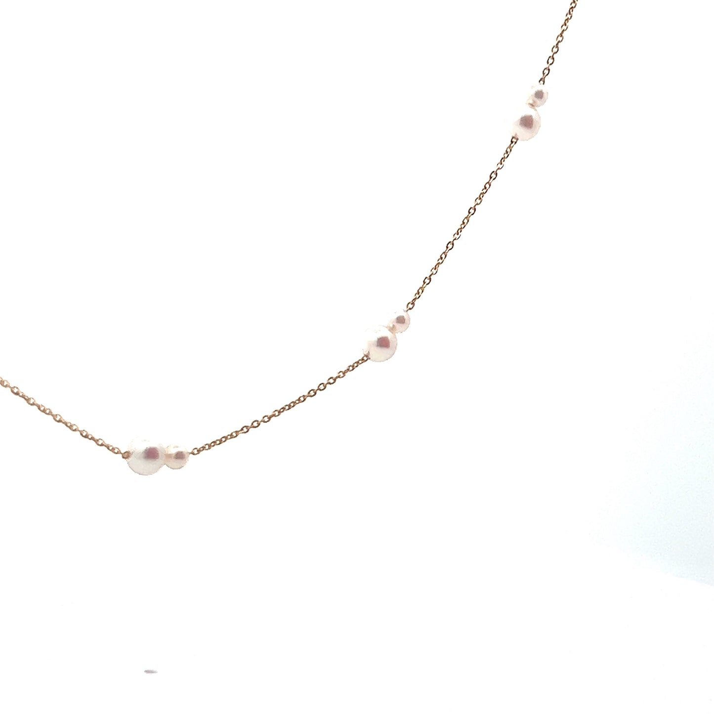 Akoya Pearl Station Necklace