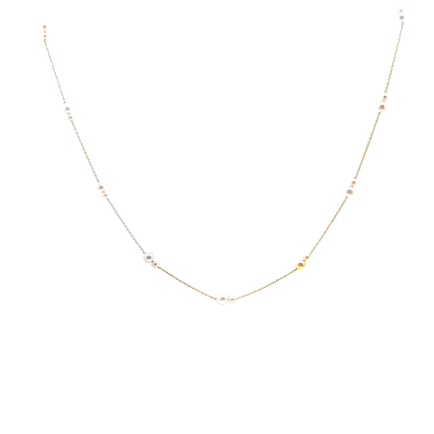 Akoya Pearl Station Necklace