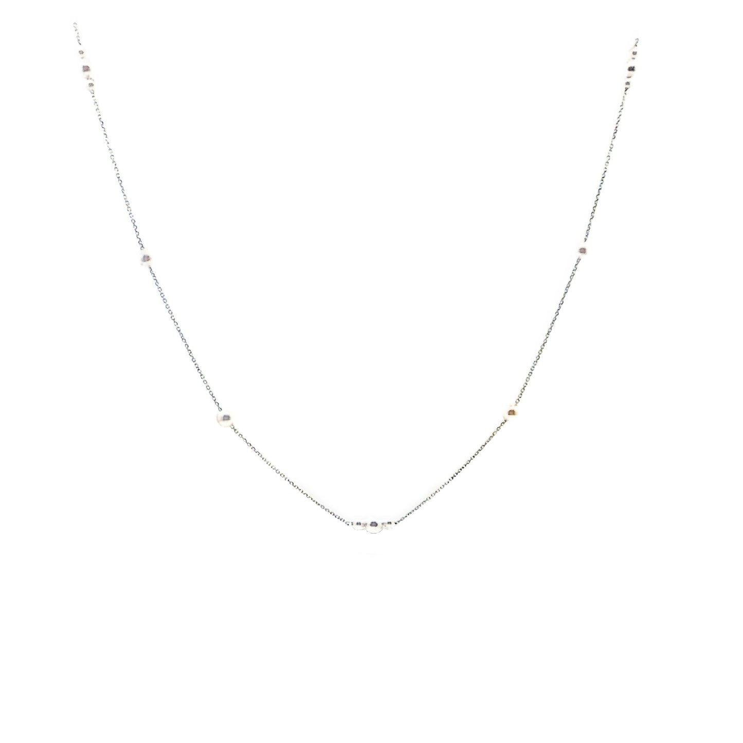 Akoya Pearl Station Necklace