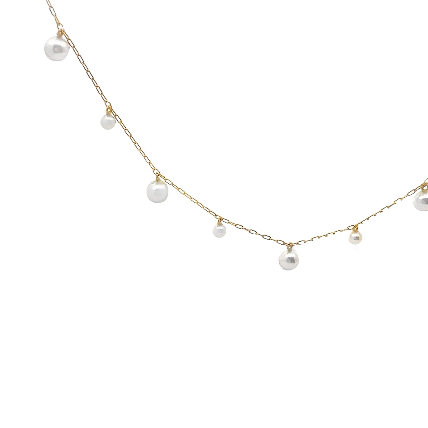 Akoya Pearl Station Necklace