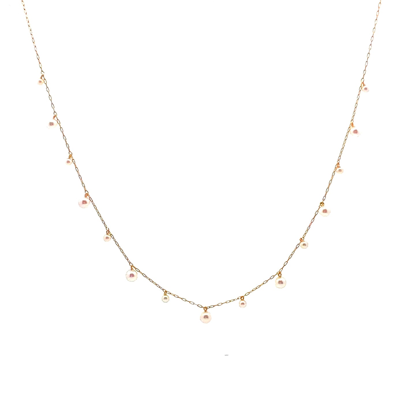 Akoya Pearl Station Necklace