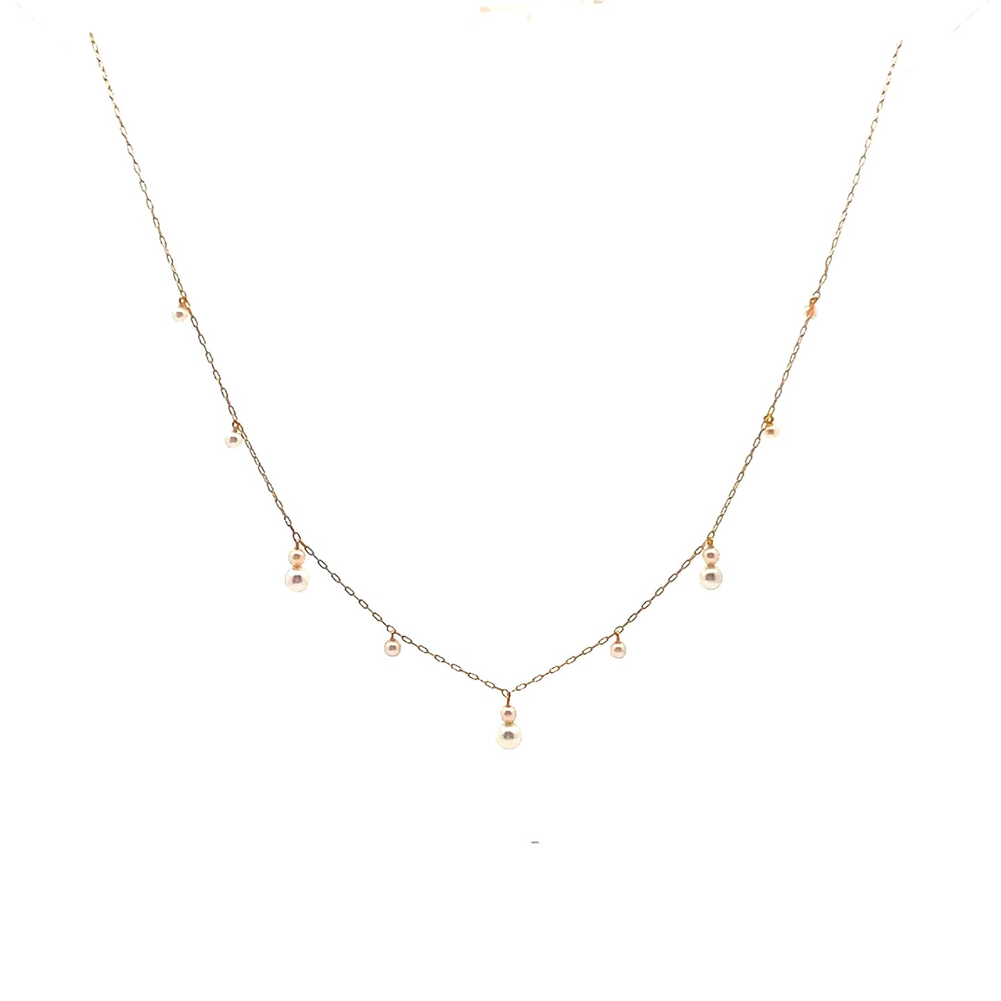 Akoya Pearl Station Necklace