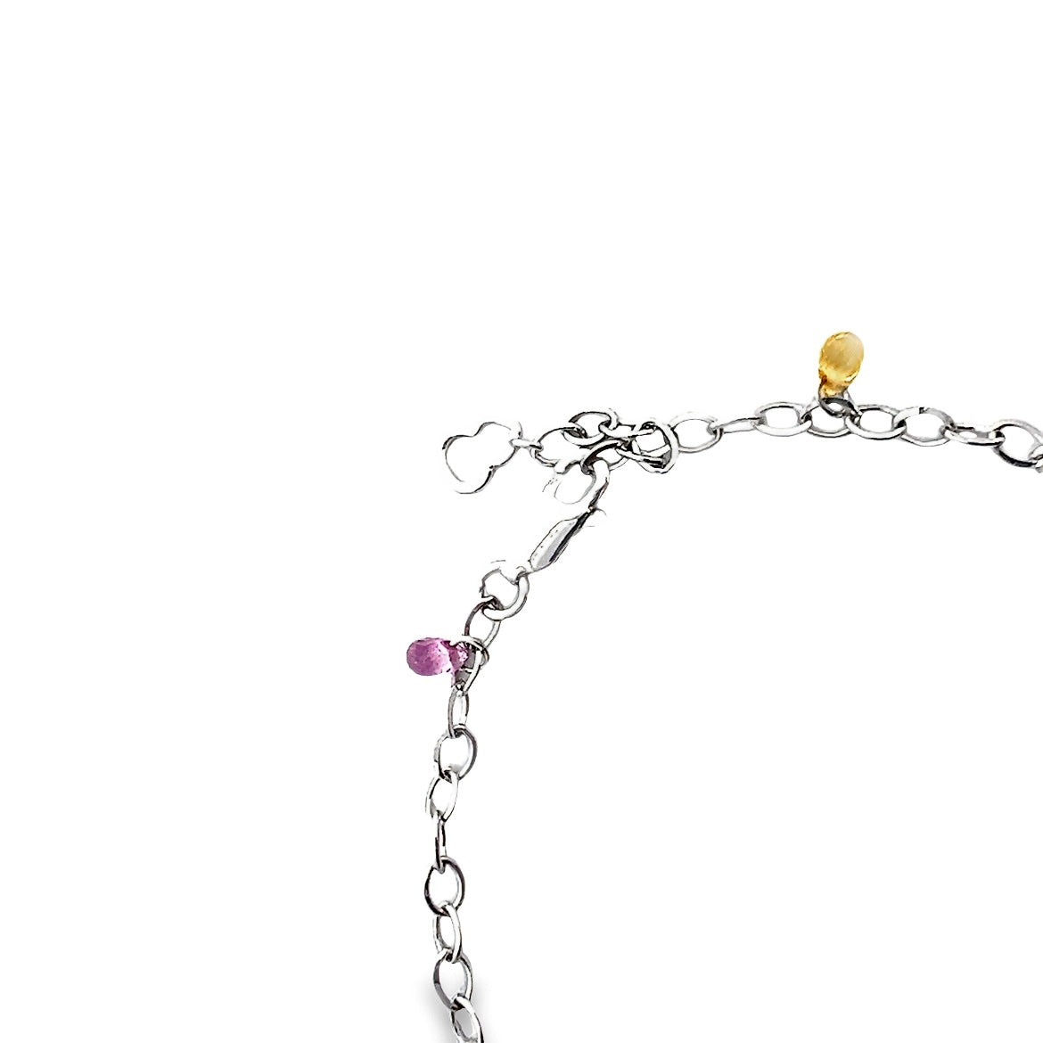 Multicolor Wulu Sapphire Bracelet in White Gold