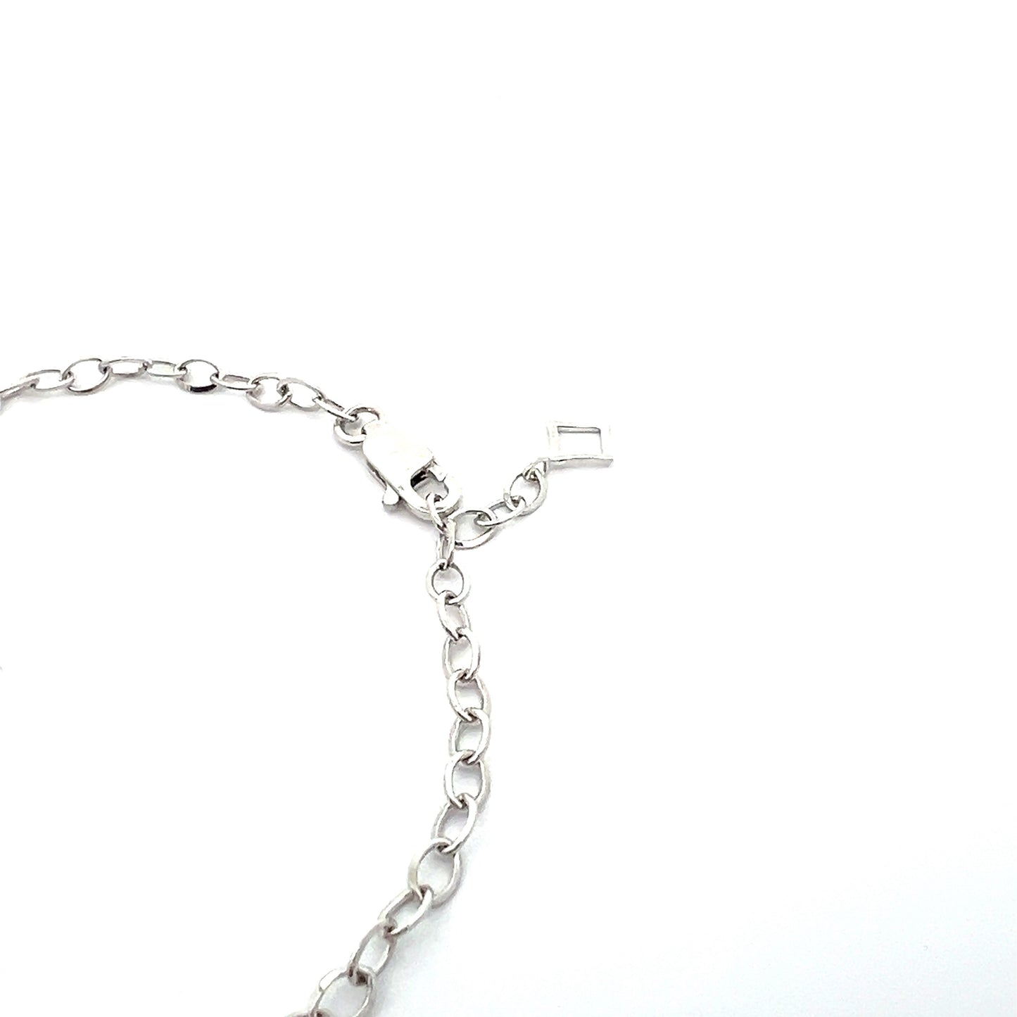 Multicolor Star Sapphire Bracelet in White Gold