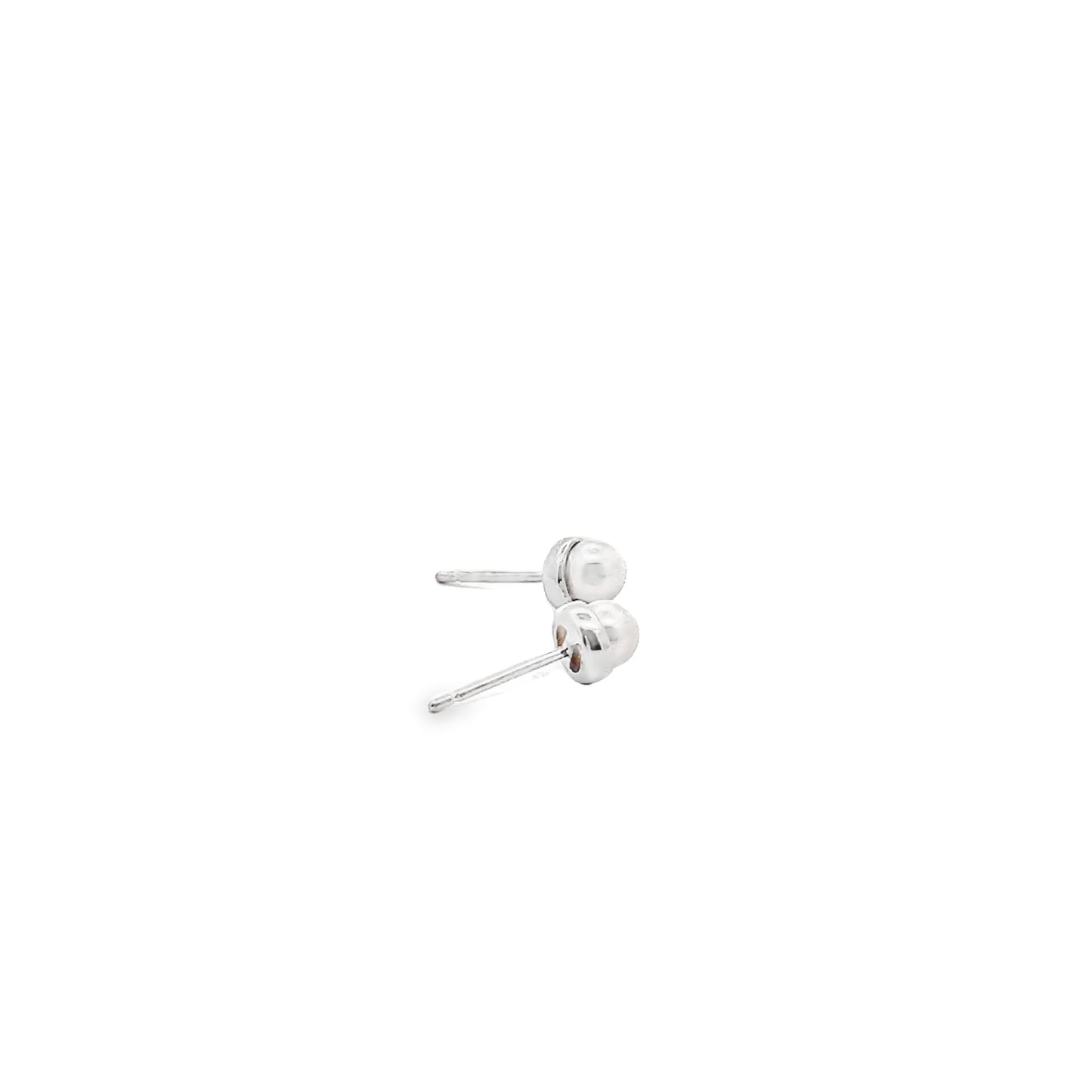 Akoya Pearl Studs in White Gold
