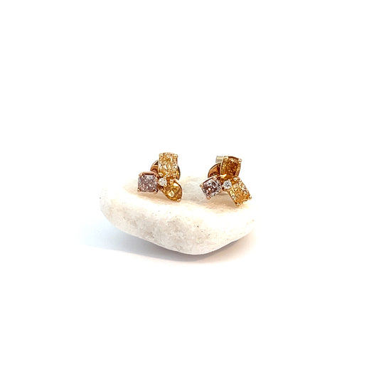 Multiple colors Diamond Earrings