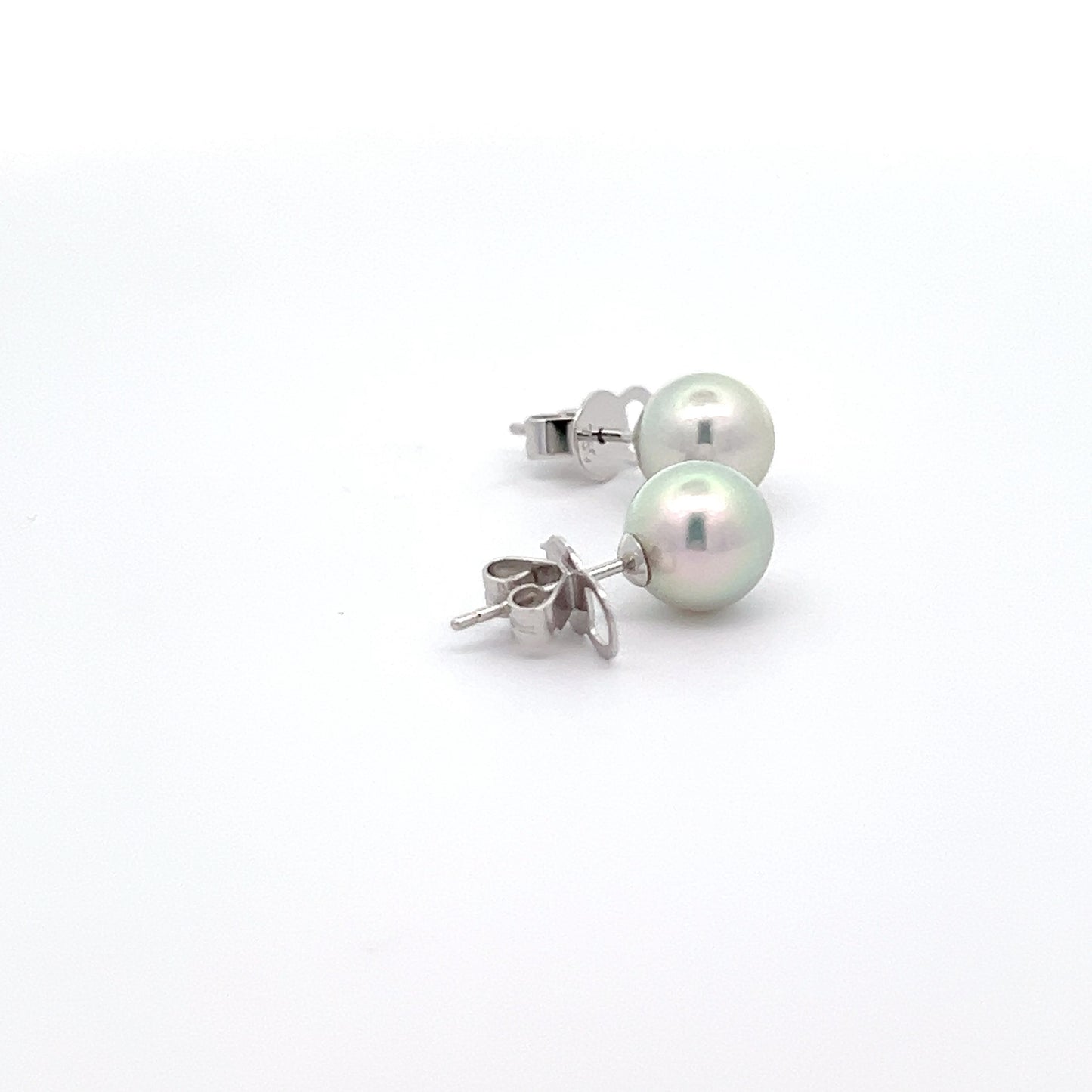Silver Akoya Pearl Earrings