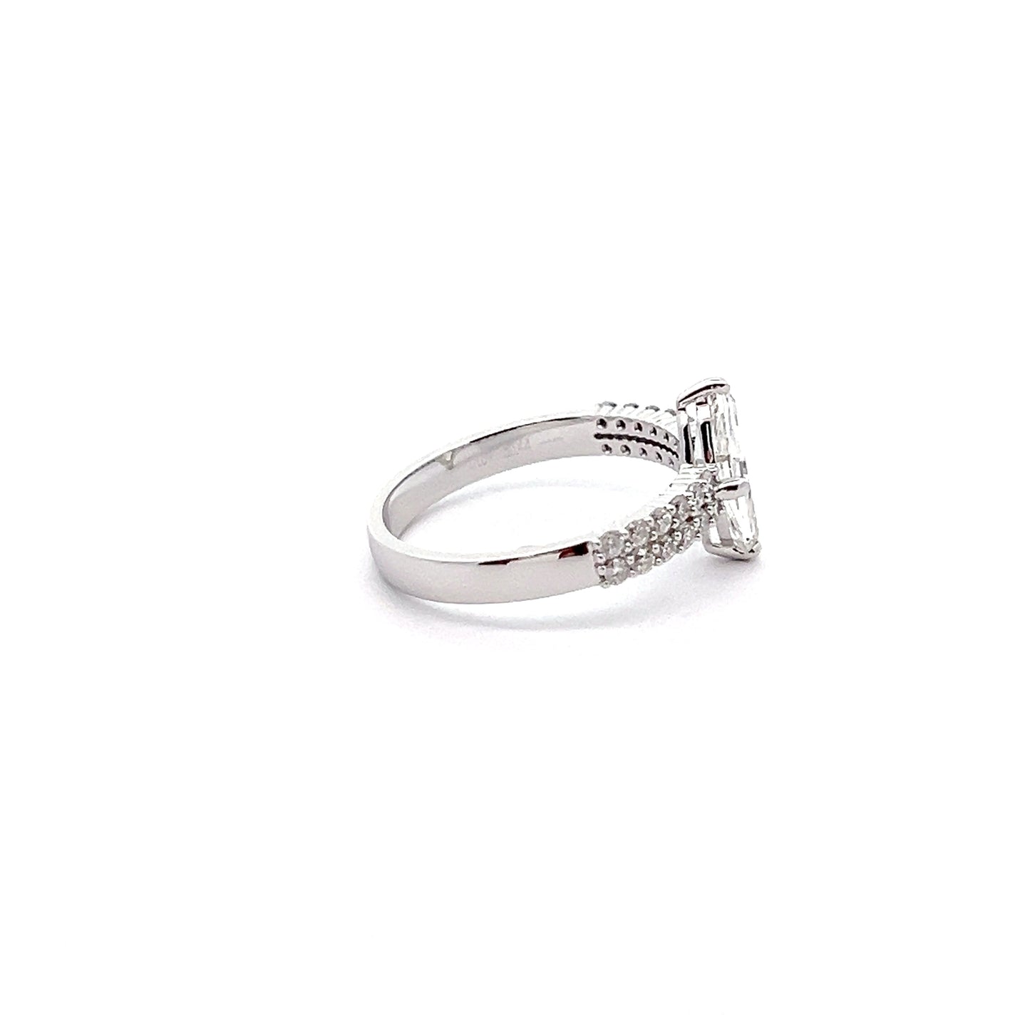 Step Marquise 1.07ct Lab-grown Diamond Ring in Platinum