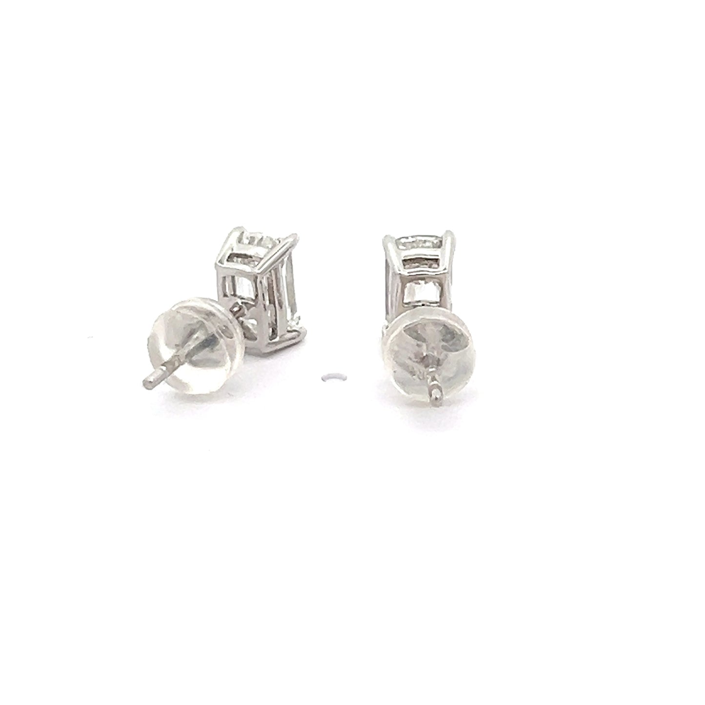 Radiant Cut Lab-grown Diamond Studs in Platinum