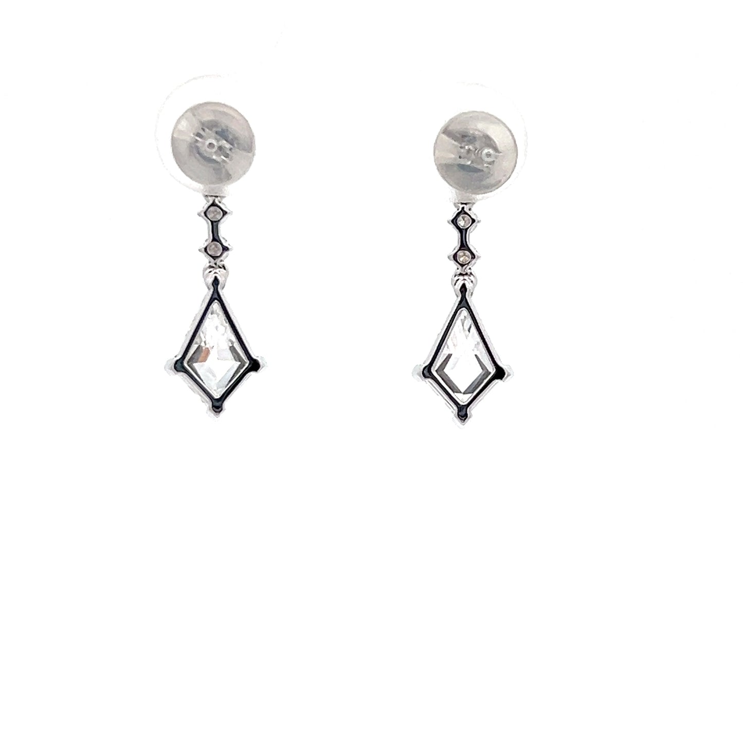 Kite-shape 2.07ct Lab-grown Diamond Earring Studs in Platinum