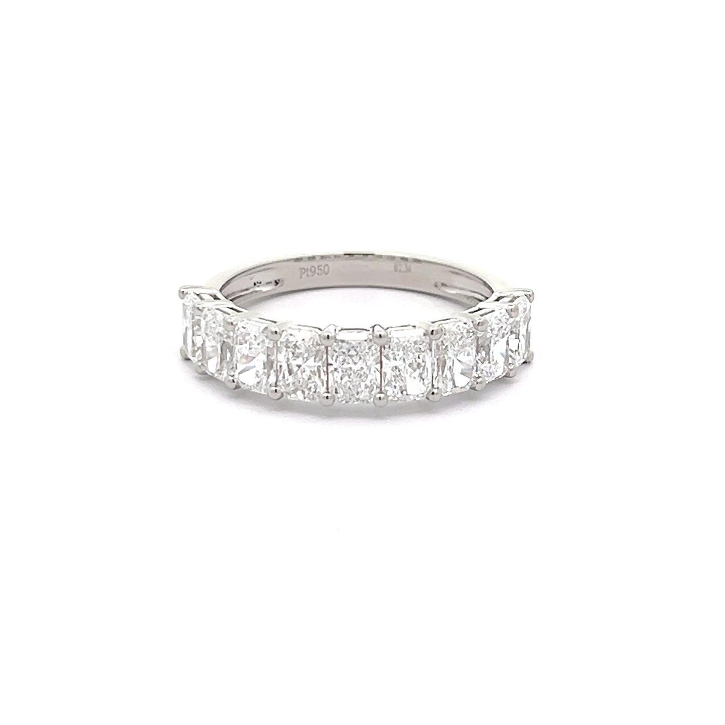 Radiant Cut Lab-grown Diamond Ring in Platinum