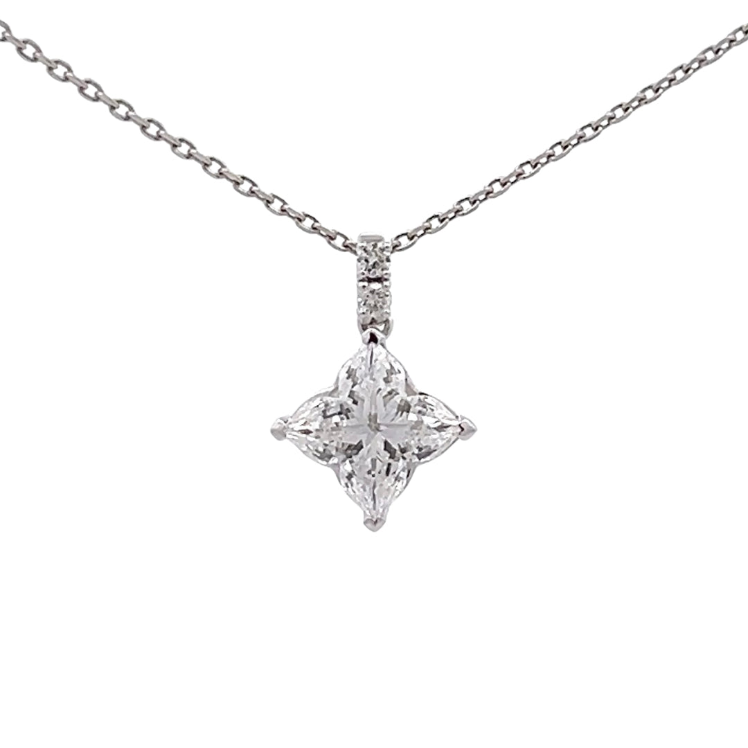 Lily-cut 2.08ct Lab-grown Diamond Necklace in Platinum