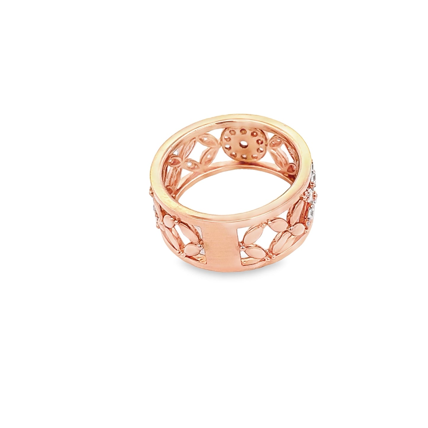 Pink Diamond Band Ring in Rose Gold
